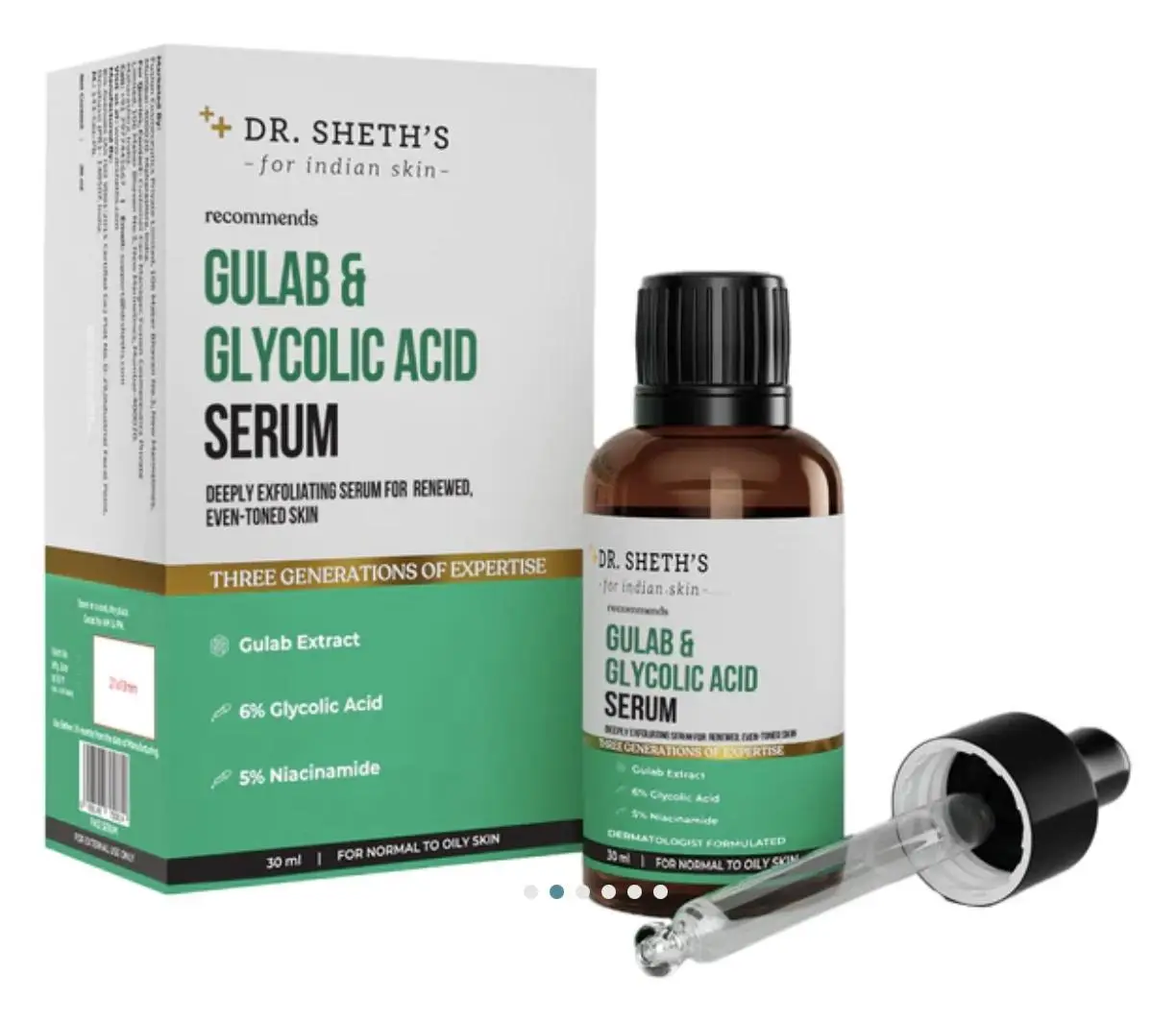 Dr. Sheth's Gulab And Glycolic Acid Serum