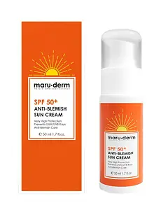 maru.derm SPF 50+ Leke Karşıtı Güneş Kremi (SPF 50+ Anti-Blemish Sun Cream)