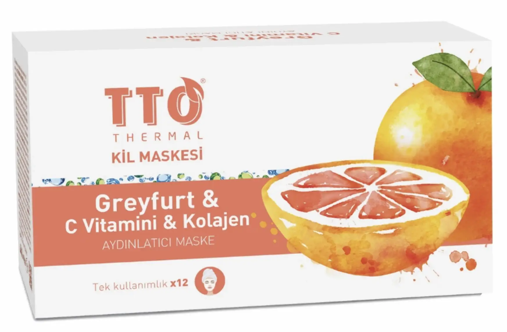 TTO Thermal Kil Maskesi Greyfurt & C Vitamini & Kolajen