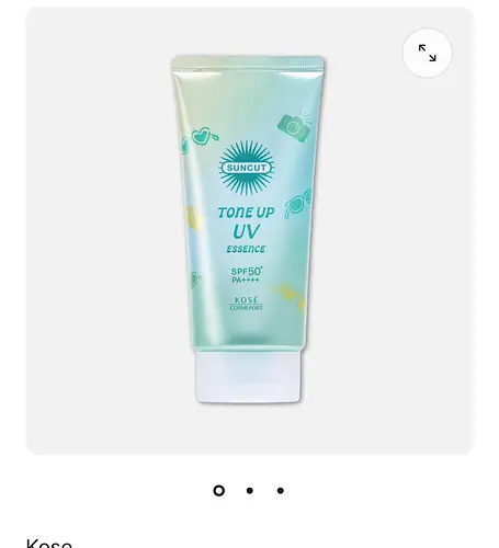 Kosé Suncut Tone Up UV Essence SPF 50+ PA++++ Suncut tone up UV essence mint green