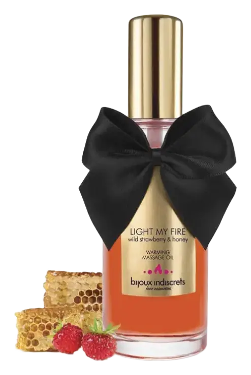 Bijoux Indiscrets Warming Massage Oil Strawberry and honey