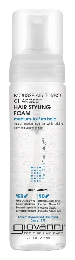 Giovanni Mousse Air-Turbo Charged Hair Styling Foam