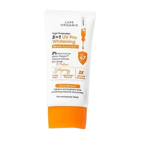 Luxe Organix High Protection 5in1 UV Pro Whitening Serum Sunscreen SPF 47 PA+++