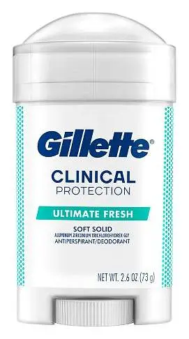 Gillette Clinical Protection Soft Solid Antiperspirant & Deodorant Ultimate Fresh