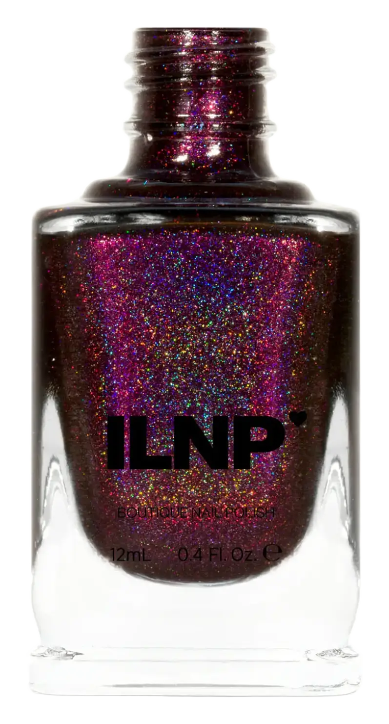ILNP Holographic Nail Polish Black Orchid