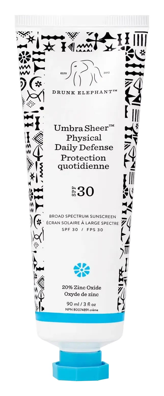 Drunk Elephant Umbra Sheer Physical Daily Defense Broad Spectrum Sunscreen SPF 30