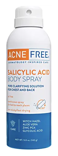 Acne Free Salicylic Acid Body Spray