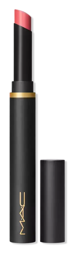 Mac Cosmetics Powder Kiss Velvet Blur Slim Lipstick Sheer Outrage