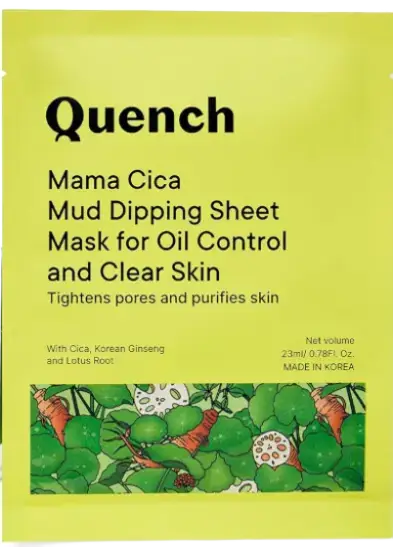 Quench Botanics Mama Cica Mud Dipping Sheet Mask