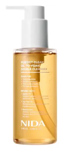 Nida Perfect Clear Oil-To-Foam Double Cleanser