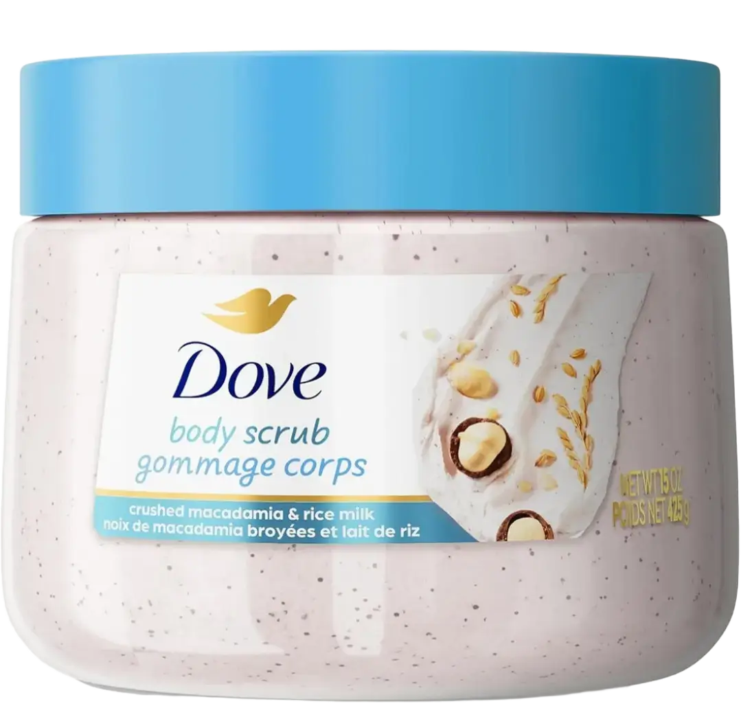 Dove Body Scrub Crushed Macadamia & Rice Milk