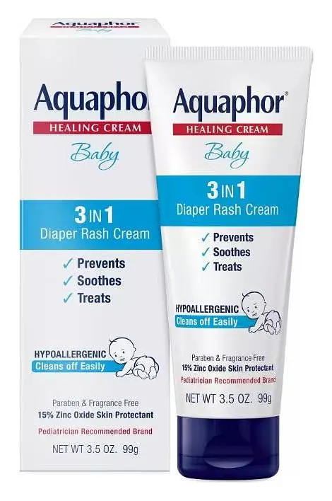 Aquaphor Baby 3-In-1 Diaper Rash Relief Cream