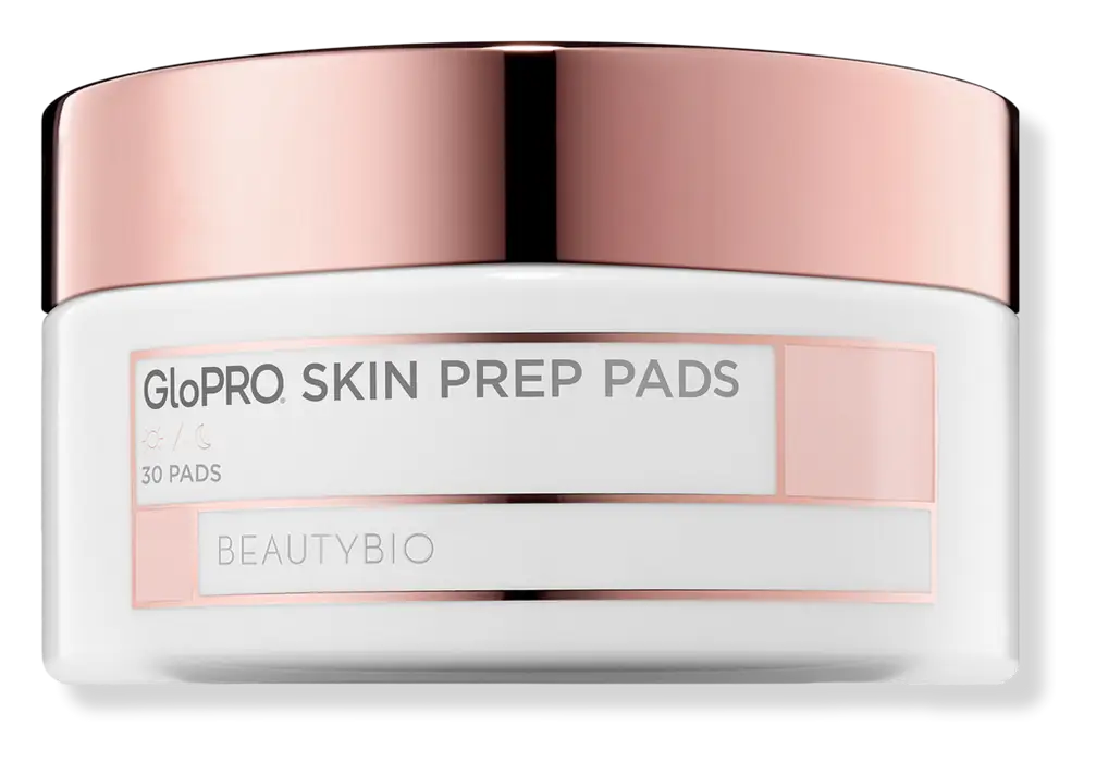 BeautyBio GloPRO Skin Prep Pads Clarifying Skin Cleansing Wipes with Peptides