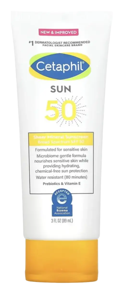 Cetaphil Sheer Mineral Sunscreen Lotion Broad Spectrum SPF 50