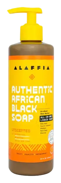 Alaffia Authentic African Black Soap All-In-One Unscented