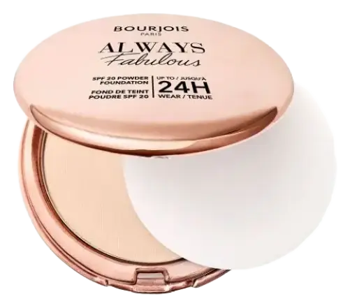 Bourjois Paris Always Fabulous SPF 20 Powder Foundation 100 Rose Ivory
