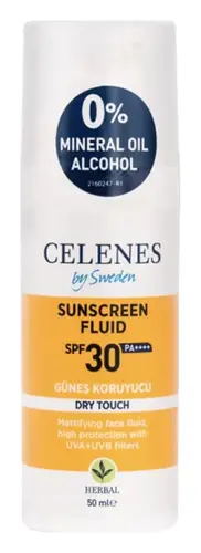 Celenes by Sweden Dry Touch Sunscreen Fluid SPF 30+