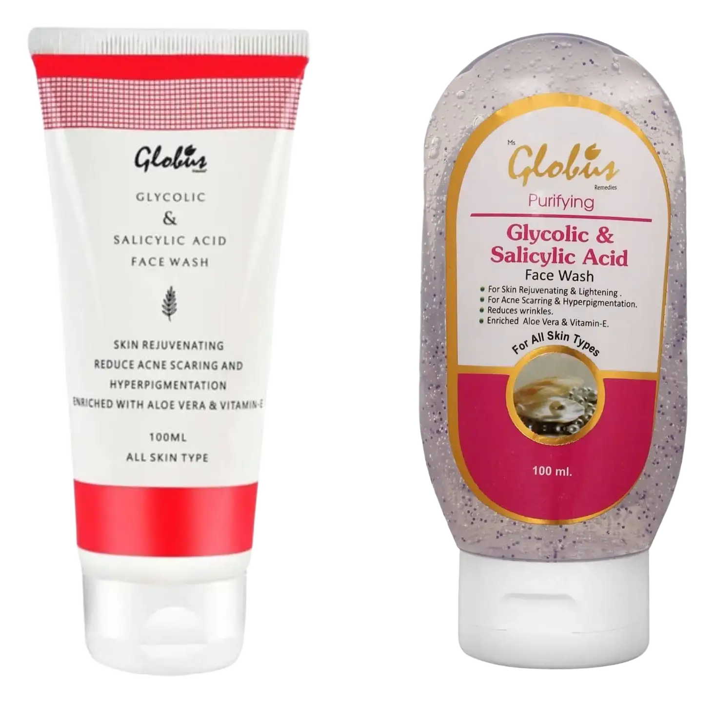Globus Glycolic and Salicylic Acid Face Wash