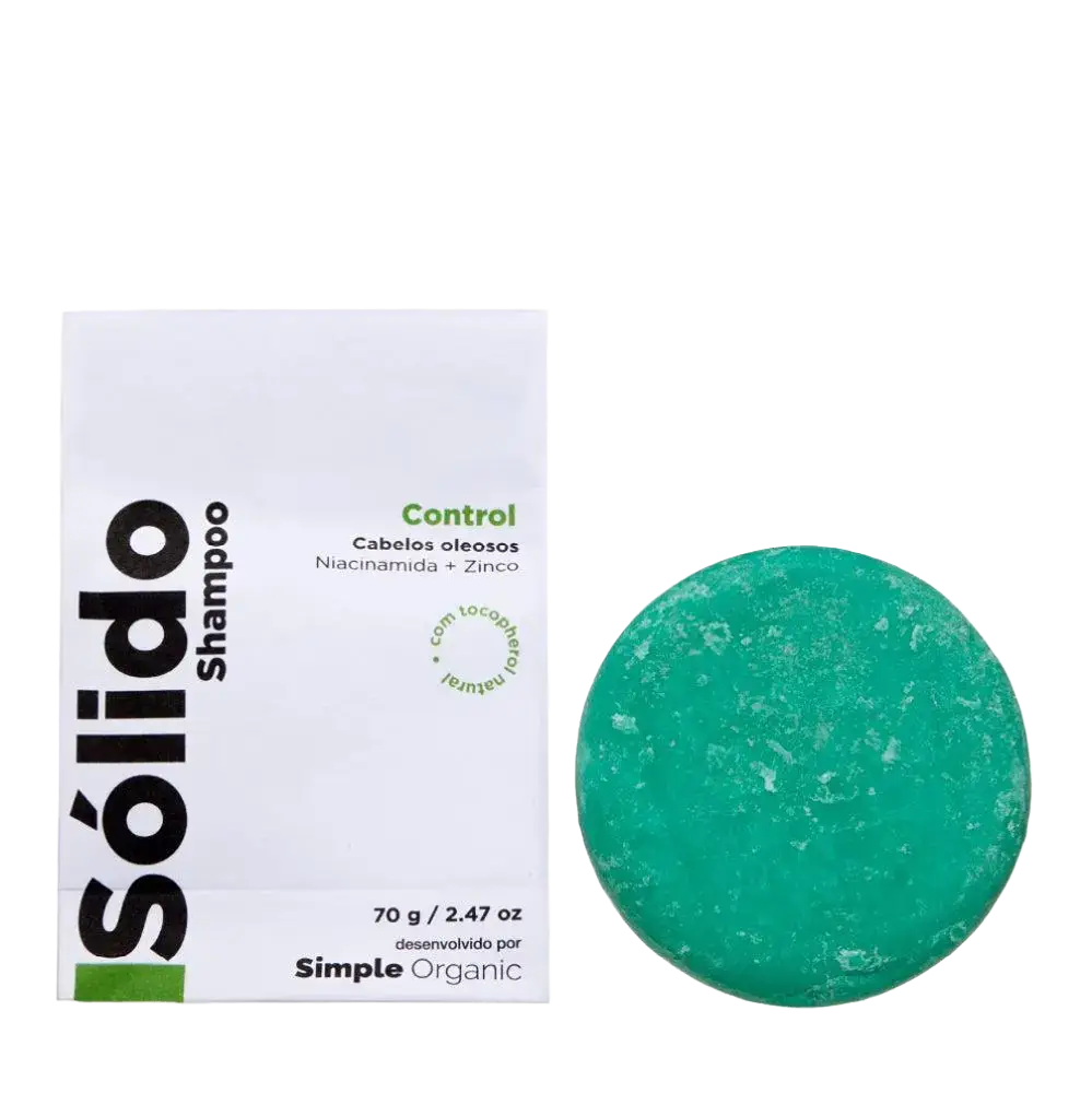 Simple Organic Isolido Shampoo Em Barra Control