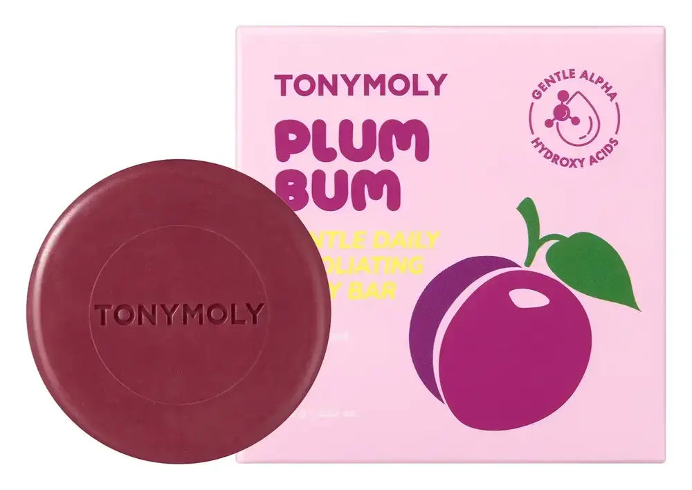 TONYMOLY Plum Bum Gentle Daily Exfoliating Body Bar