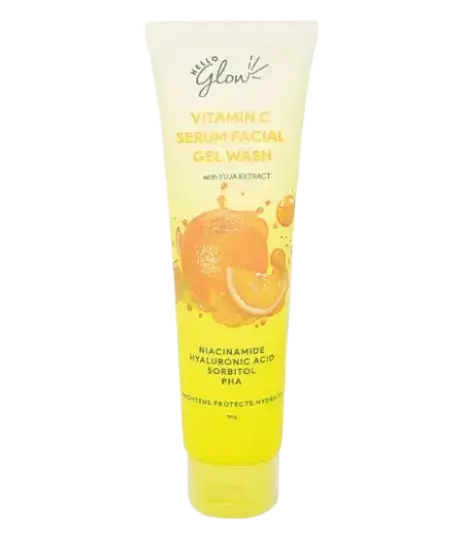 Hello Glow Vitamin C Serum Facial Gel Wash