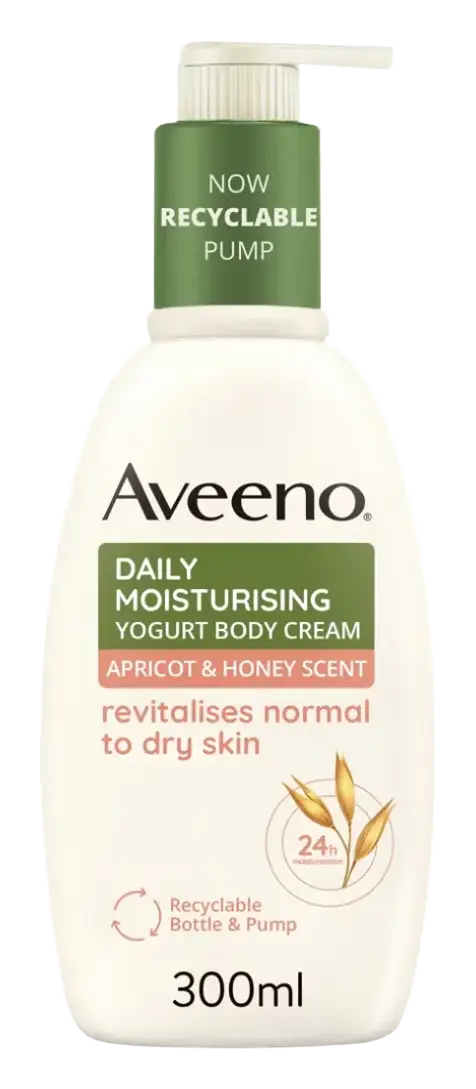 Aveeno Daily Moisturising Yogurt Body Cream Apricot & Honey Scent