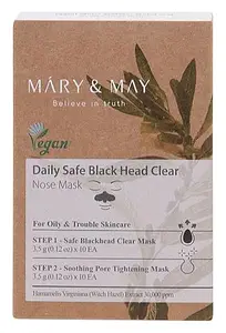 Mary & May Daily Safe Black Head Clear Nose Pack Set