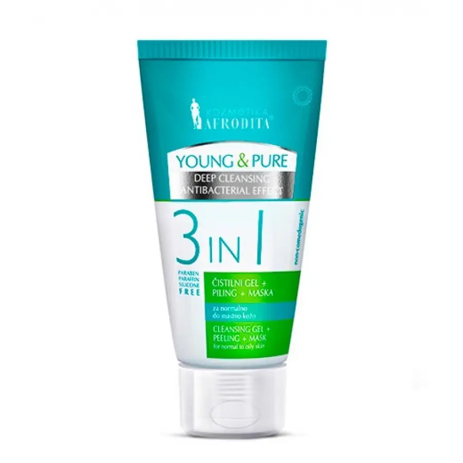 Afrodita Young & Pure 3 In 1 Cleansing Gel + Peeling + Mask