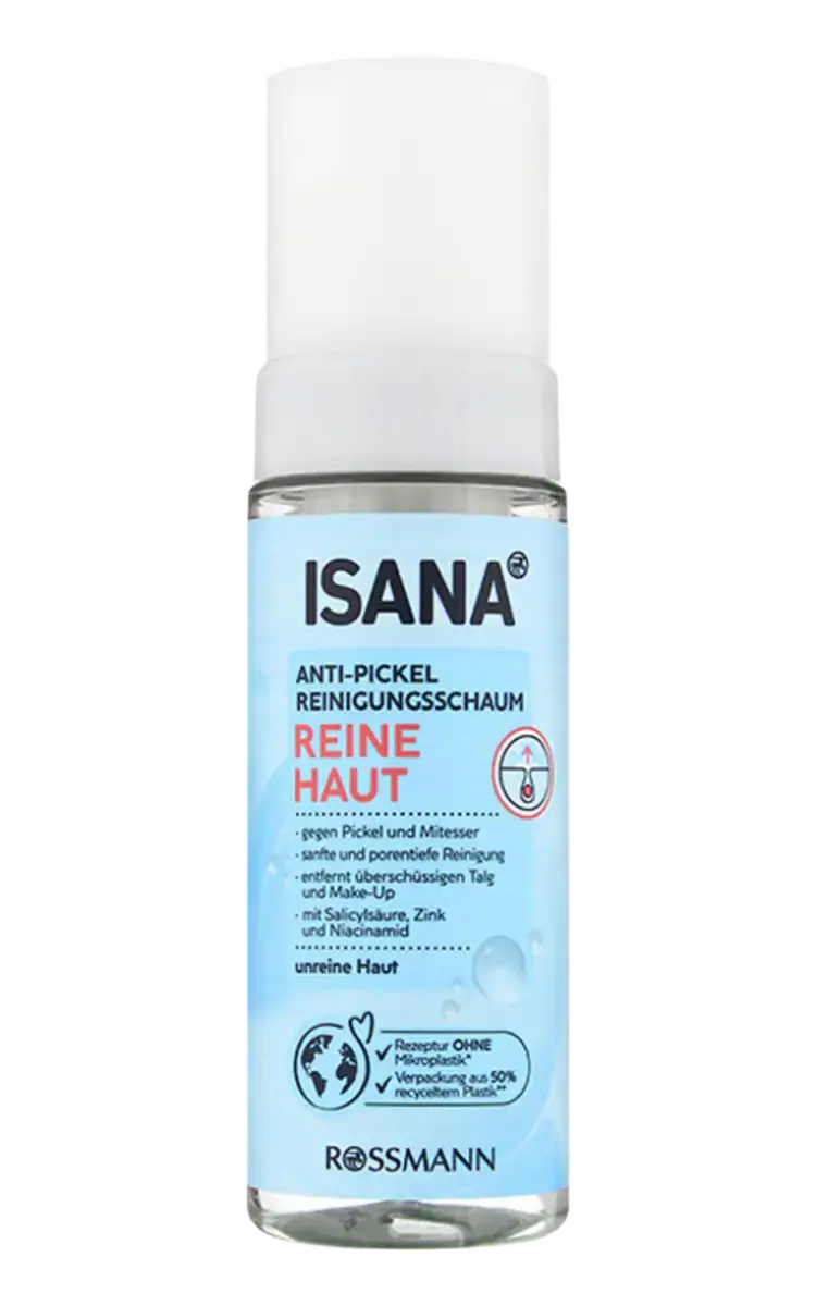 ISANA Anti-Pickel Reinigungsschaum Reine Haut
