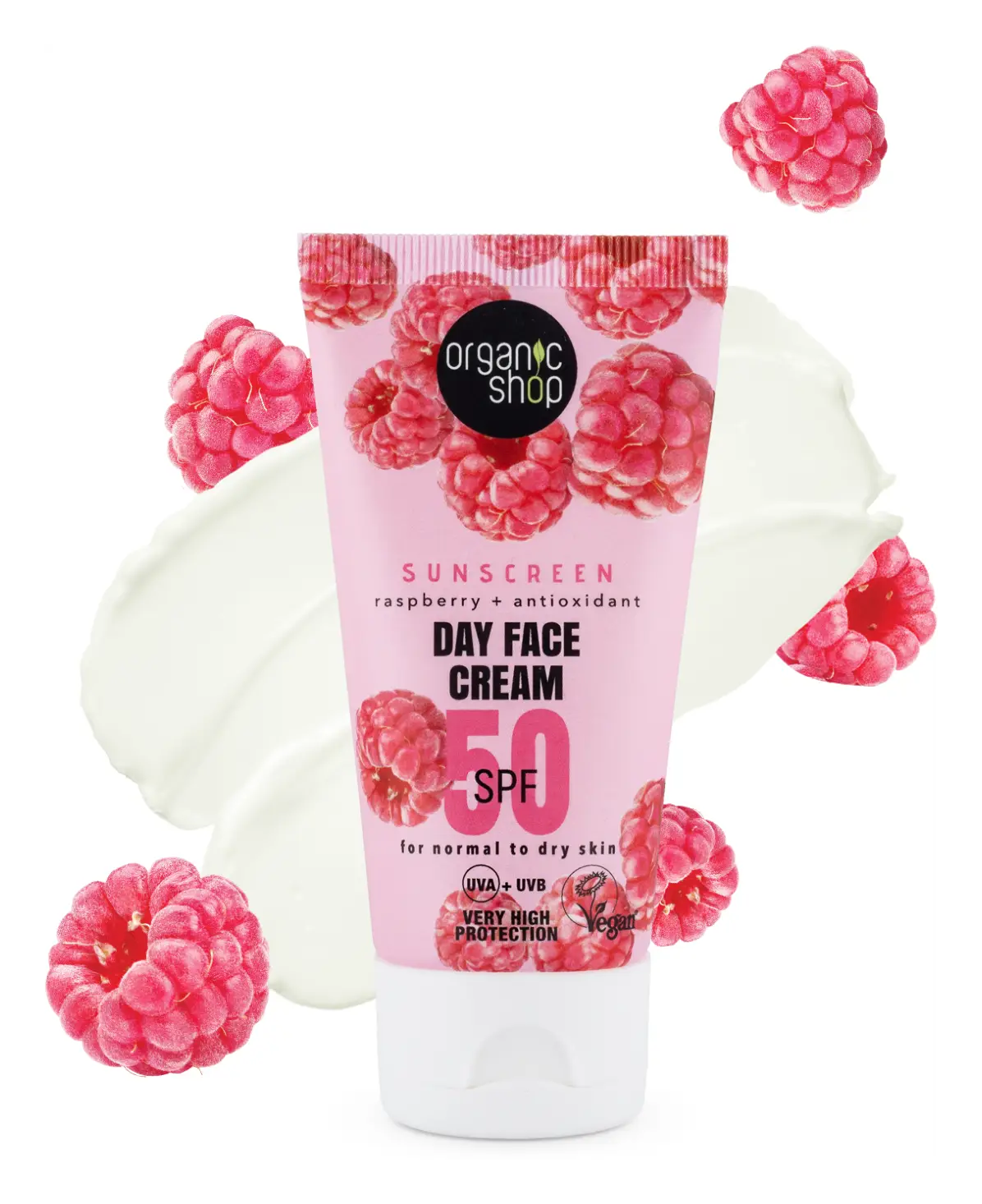 Natura Siberica Organic Shop Sunscreen Day Face Cream 50 SPF Normal to dry skin