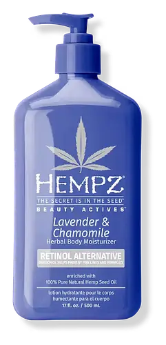 Hempz Beauty Actives Lavender & Chamomile Herbal Body Moisturizer With Retinol Alternative