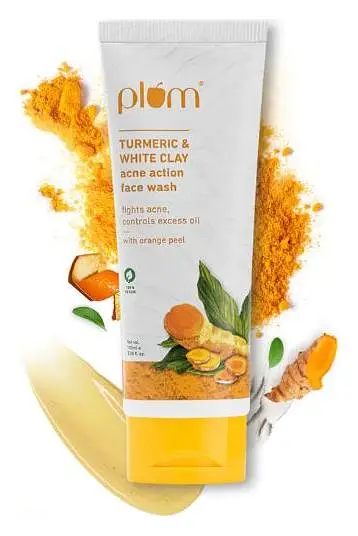 Plum Goodness Turmeric & White Clay Acne Action Face Wash