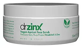 Dr Zinx Vegan Apricot Bromelain Facial Scrub & Mask Zinc + Thuja (Hinokitiol)