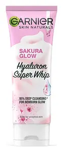 Garnier Sakura Glow Hyaluron Super Whip Foam Asia