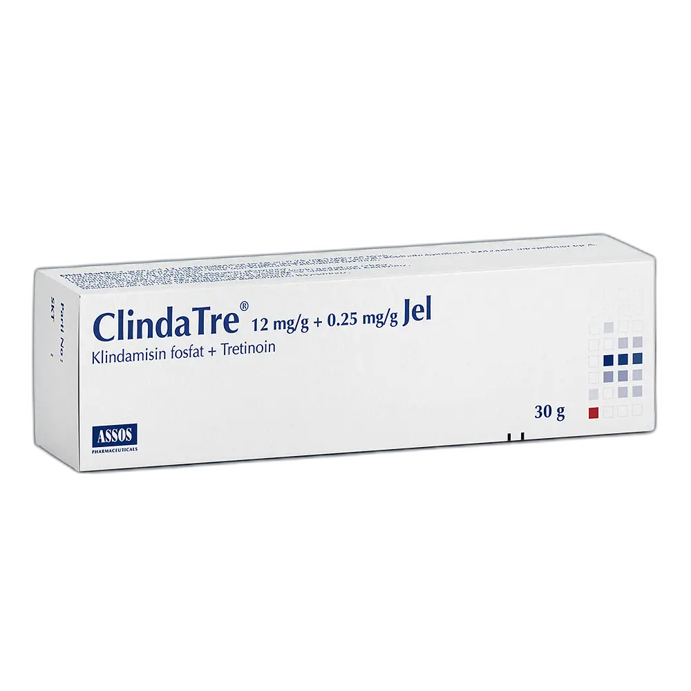 Assos Pharmaceuticals Clindatre 12 mg/g + 0.25 mg/g Jel