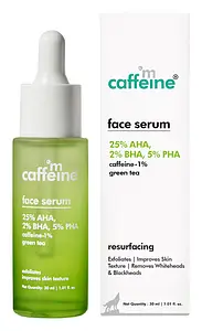 mCaffeine Green Tea & 25% AHA, 2% BHA, 5% PHA Face Serum