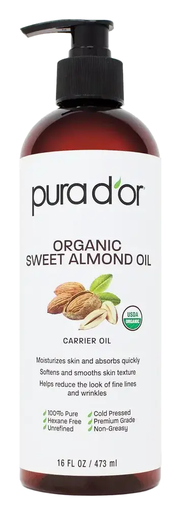 Pura D'or Organic Sweet Almond Oil