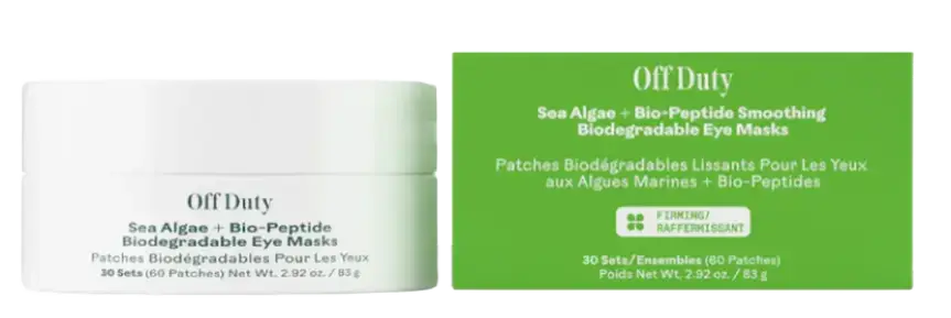 Three Ships Beauty Off Duty Sea Algae + Bio-Peptide Biodegradable Eye Masks