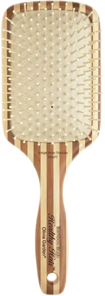 Olivia Garden Healthy Hair Eco-Friendly Bamboo Ionic Paddle Hair Brush