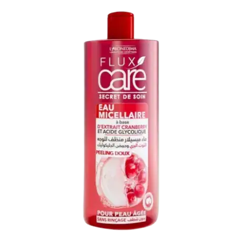 Flux Care Eau Micellaire D'Extrait Cranberry Et Acide Glycolique