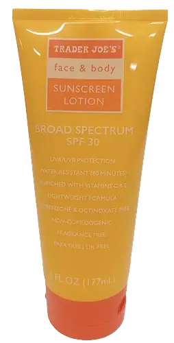 Trader Joe's Face & Body Sunscreen Lotion SPF 30