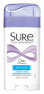 Sure Original Solid Antiperspirant Deodorant Stick Regular Scent
