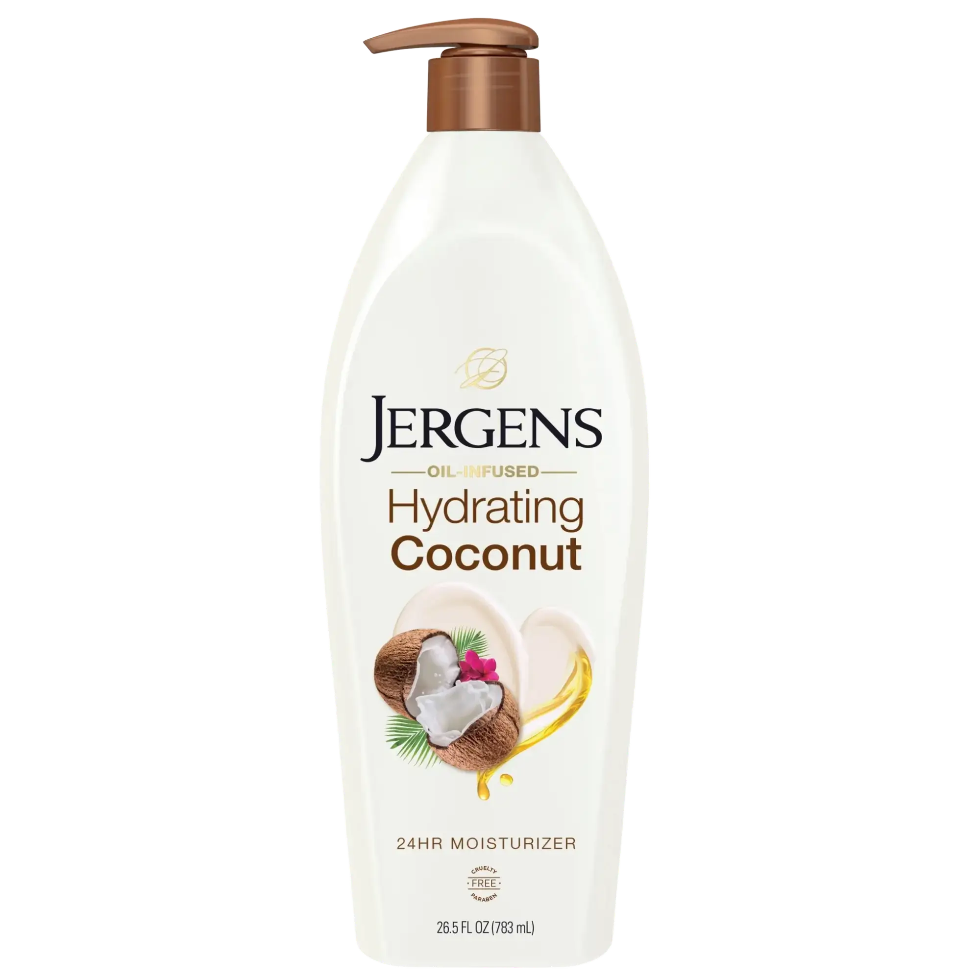 Jergens Skincare Oil-Infused 24-Hour Moisturizer Hydrating Coconut