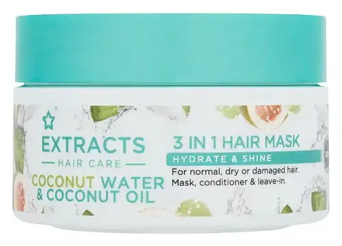 Superdrug Extracts 3 In 1 Hair Mask Coconut Water & Coconut Oil