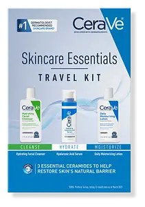 CeraVe Skincare Essentials Travel Size Kit For Balanced To Dry Skin