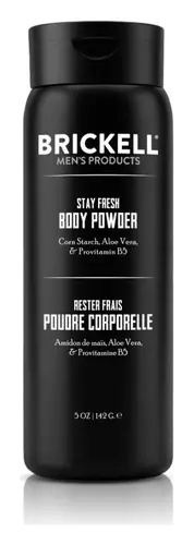 Brickell Men's Products Stay Fresh Body Powder Unscented