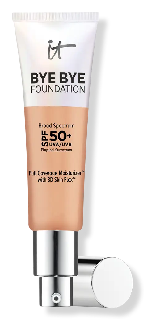 IT Cosmetics Bye Bye Foundation Full Coverage Moisturizer SPF 50+ Medium Tan