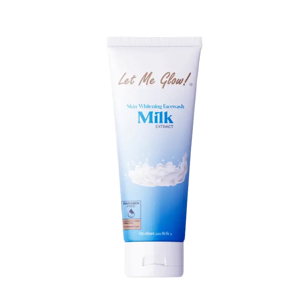 Let Me Glow Skin Whitening Facewash Milk Extract