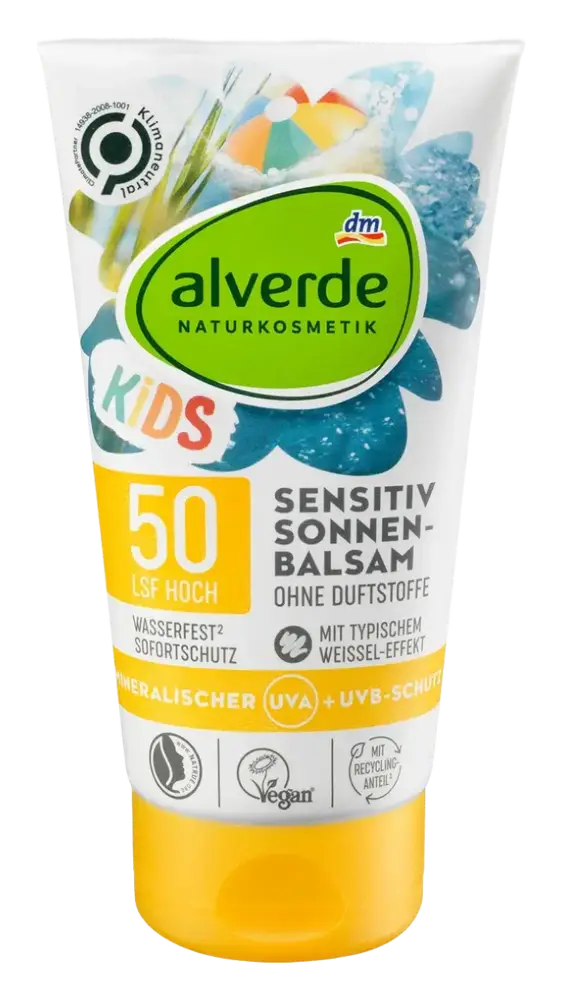Alverde Naturkosmetik Sensitive-Sunscreen For Kids LSF50