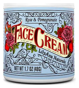 LilyAna Naturals Rose & Pomegranate Face Cream Moisturizer